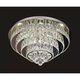 Потолочная люстра хрустальная светодиодная с пультом Тор-Кристалл 08643(3000-6000K) (Kink Light)