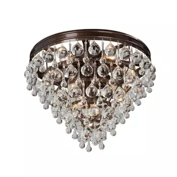 Потолочная люстра каскадная хрустальная Vitaluce V5865-7/10PL