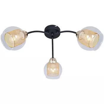 Потолочная люстра ILLUMICO IL7163-3CIN-79 BK GD