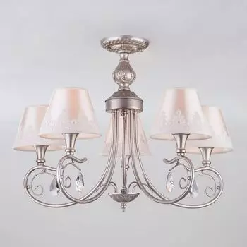 Потолочная люстра 60069/5 Eurosvet INCANTO серебро