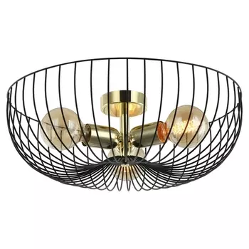 Потолочная люстра IP21 светодиодная в форме клетки Lussole Brooks GRLSP-8251