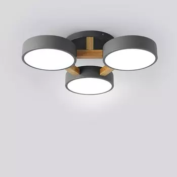 Потолочная LED люстра с ПДУ Joist 3 Gray Imperiumloft Joist01 (178321-26) ImperiumLoft