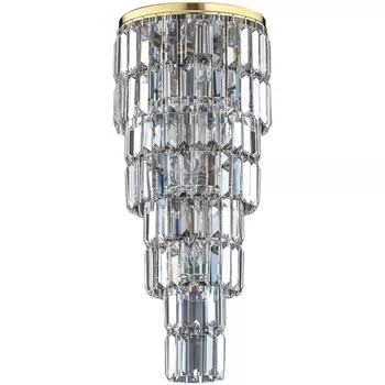 Потолочная люстра каскадная хрустальная Kutek Ellini ELL-PLM-6(Z)250/II