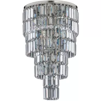 Потолочная люстра каскадная хрустальная Kutek Ellini ELL-PLM-6(BN)350/II