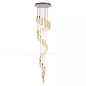 Потолочная люстра каскадная водопад с цветами Cloyd Argana 11239