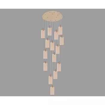 Потолочная LED люстра каскадная Kink Light Аури 08508-15A,33 золото