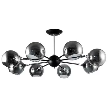 Потолочная люстра молекулы Arte Lamp Lagos A2708PL-8BK