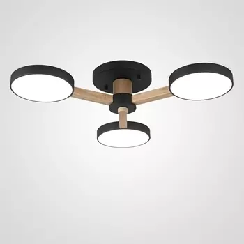 Потолочная люстра LED на штанге Turna 3 Black By ImperiumLoft Turna01 (Умный дом, Алиса) 178331-26