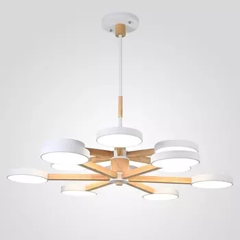 Потолочная люстра LED на штанге Turna Dbl L12 White By ImperiumLoft Turna-Dbl01 (Умный дом, Алиса) 229080-26