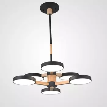 Потолочная люстра LED на штанге Turna Dbl L6 Black By ImperiumLoft Turna-Dbl01 (Умный дом, Алиса) 229084-26