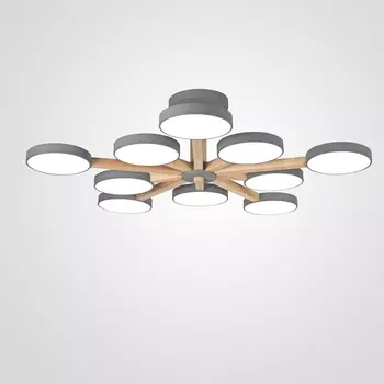 Потолочная люстра LED на штанге Turna L10 Grey By ImperiumLoft Turna-B01 (Умный дом, Алиса) 228858-26