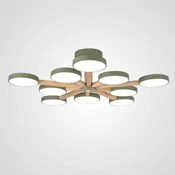 Потолочная люстра LED на штанге Turna L10 Khaki By ImperiumLoft Turna-B01 (Умный дом, Алиса) 228862-26