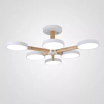 Потолочная люстра LED на штанге Turna L6 White By ImperiumLoft Turna-B01 (Умный дом, Алиса) 141108-26