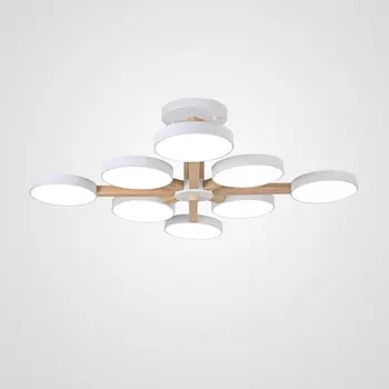 Потолочная люстра LED на штанге Turna L8 White By ImperiumLoft Turna-B01 (Умный дом, Алиса) 228849-26