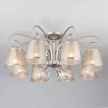 Потолочная люстра 60065/8 Eurosvet Liona серебро