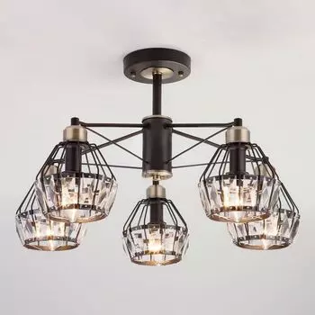 Потолочная люстра 70075/5 Eurosvet Lord черный