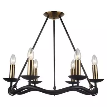 Потолочная люстра IP21 Lussole LGO Roosevelt LSP-0212 подсвечник