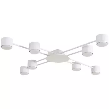 Потолочная люстра Lumion Benua 8305/8C белый, металл/акрил GX53 LED 8*7W 220V