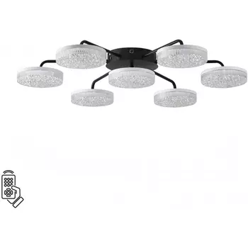 Потолочная люстра Lumion Didana 8236/7CL черный, металл/акрил с пультом ДУ LED 90W 3000-6000К 220V