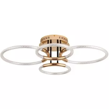 Потолочная люстра с пультом Lumion Lara 6545/105CL золотой, черны LED 61W 3000-6000K 7062Лм 220V