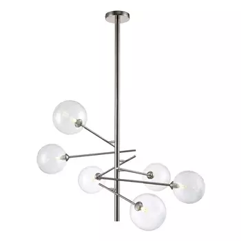 Потолочная люстра SP6 NICKEL Crystal Lux MARCOS