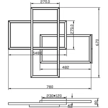 Потолочная LED люстра Maytoni Rida MOD015CL-L80WK
