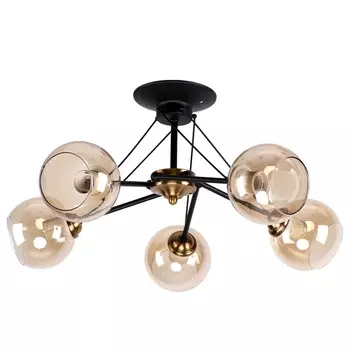 Потолочная люстра MD.2840-5-S BK+CP Imex