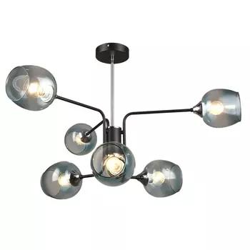 Потолочная люстра MD.3564-6-S BK+CH Imex