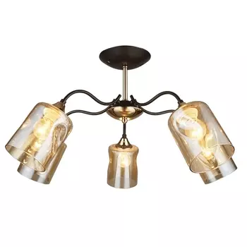 Потолочная люстра MD.4052-5-S BK+FGD Imex COFFEE+FGD