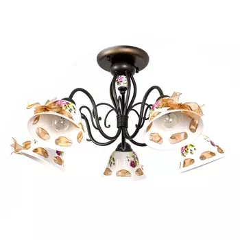 Потолочная люстра с ленточкой MDK9424/5B Abrasax Coffee