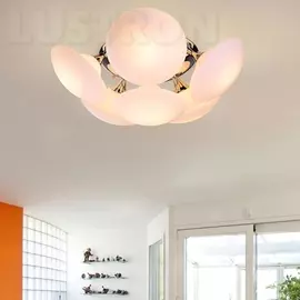 Потолочная люстра Moderno 8001/6PL GOLD/CREAM (Luce Solara)
