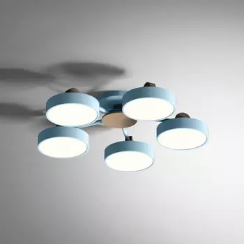 Потолочная LED люстра с ПДУ Move 5 Blue Imperiumloft Move_01 (178252-26) ImperiumLoft