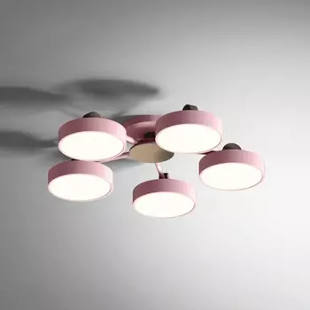 Потолочная LED люстра с ПДУ Move 5 Pink Imperiumloft Move_01 (178251-26) ImperiumLoft