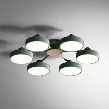 Потолочная LED люстра с ПДУ Move 6 Green Imperiumloft Move_01 (178254-26) ImperiumLoft