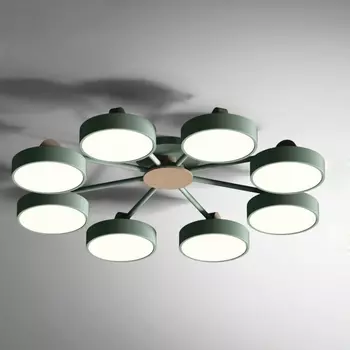 Потолочная LED люстра с ПДУ Move 8 Green Imperiumloft Move_01 (178258-26) ImperiumLoft