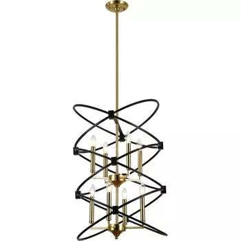 Потолочная люстра на штанге (10020/8R Black) Indigo Trionfo V000486 в виде свечи