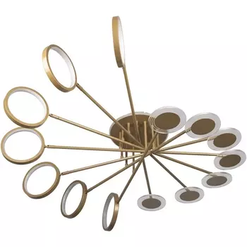 Потолочная светодиодная люстра на штанге 10164L Loft It Megan Gold кольцо