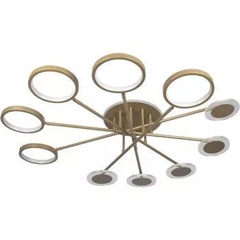 Потолочная светодиодная люстра на штанге 10164M Loft It Megan Gold кольцо