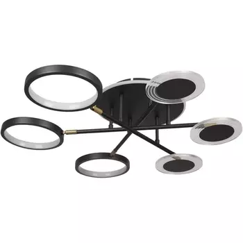 Потолочная светодиодная люстра на штанге 10164S Loft It Megan Black кольцо