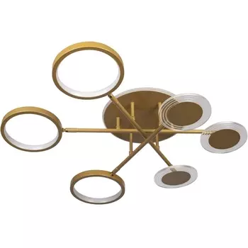Потолочная светодиодная люстра на штанге 10164S Loft It Megan Gold кольцо