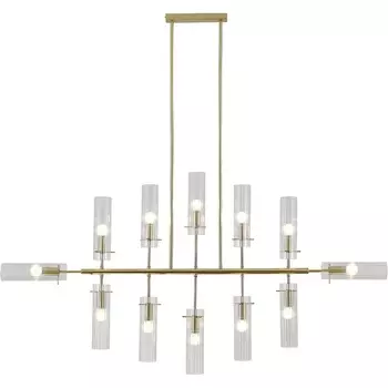 Потолочная люстра на штанге (11053/12R Gold) Indigo Saetta V000565