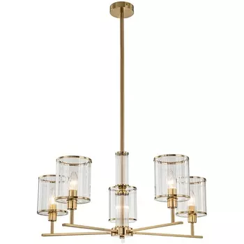 Потолочная люстра на штанге (13022/5R Brass) Indigo Dante V000409