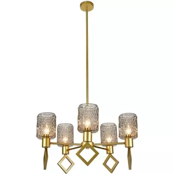 Потолочная люстра на штанге (13025/5R Gold) Indigo Preda V000469