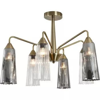 Потолочная люстра на штанге (13028/6R Brass) Indigo Campana V000509