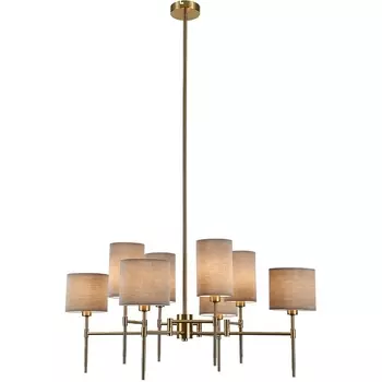 Потолочная люстра на штанге (13033/8R Brass) Indigo Plisse V000537