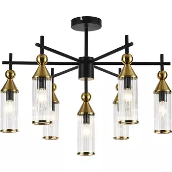 Потолочная люстра на штанге (13037/7R Black) Indigo Torazzo V000528