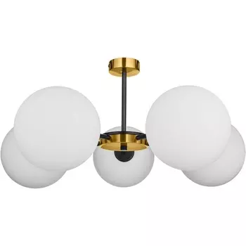 Потолочная люстра на штанге 33 Идеи CHN800S.05.17BL.PA-S32WH (плафоны шарики)