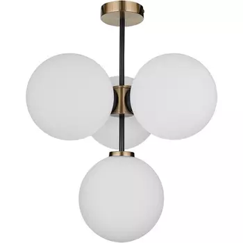 Потолочная люстра на штанге 33 Идеи CHN800S.04.17ABL.ASB-S32WH (плафоны шарики)