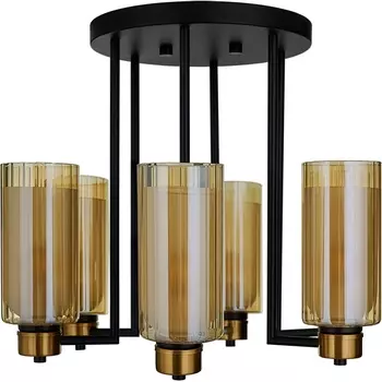 Потолочная люстра на штанге 33 Идеи CHN900.06.BL17.ASB-M15AM