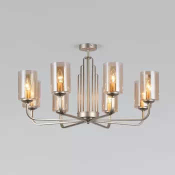 Потолочная люстра на штанге 60138/8 перламутровое золото Eurosvet Defi